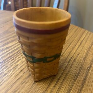 Blossom Buckets Suzi Skoglund Miniature Fall Woven Basket 3.25" longaberger look
